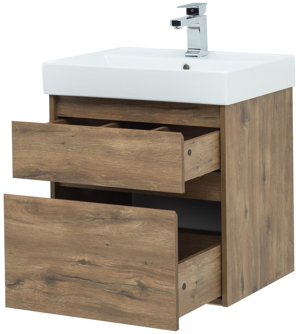 Мебель для ванной Aquanet Nova Lite 60 см дуб рустикальный 2 ящика, цвет коричневый 249512 - фото 9