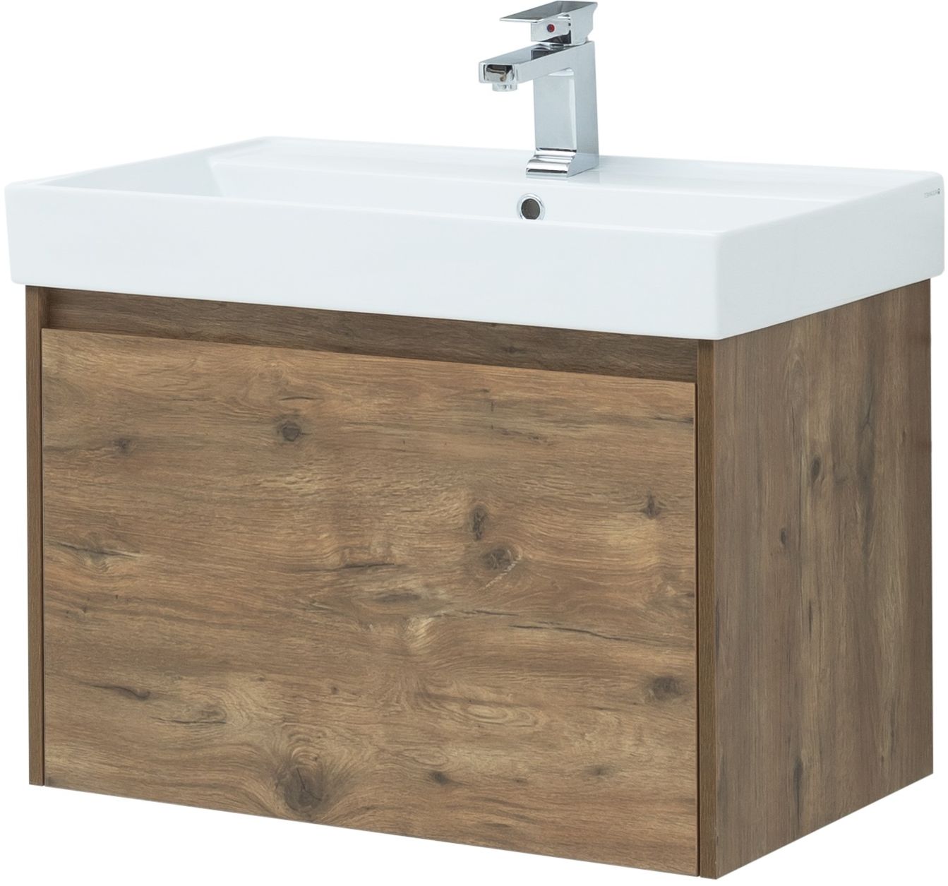Мебель для ванной Aquanet Nova Lite 75 см дуб рустикальный 1 ящик, цвет коричневый 249514 - фото 6