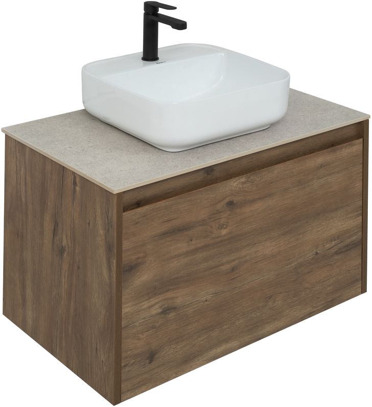 Мебель для ванной Aquanet Nova Lite 75 см дуб рустикальный 1 ящик, цвет коричневый 249514 - фото 10