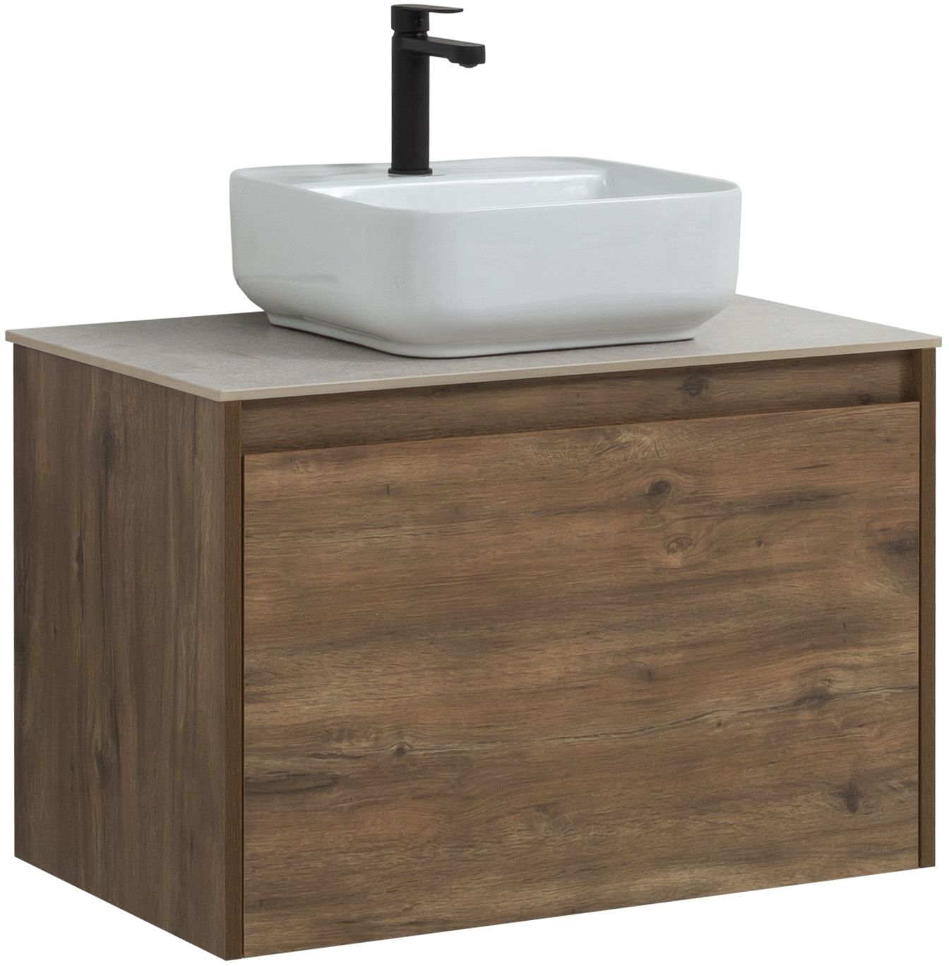 Мебель для ванной Aquanet Nova Lite 75 см дуб рустикальный 1 ящик, цвет коричневый 249514 - фото 11