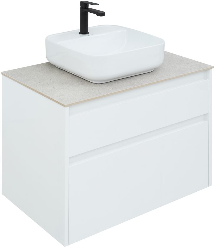 Мебель для ванной Aquanet Nova Lite 75 см белая 2 ящика, цвет белый 242272 - фото 7