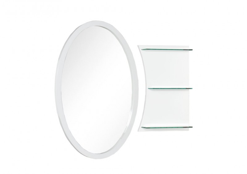 Зеркало Aquanet Опера L/R 70 белый, цвет хром 00169607+00169630 Опера L/R 70 белый - фото 5