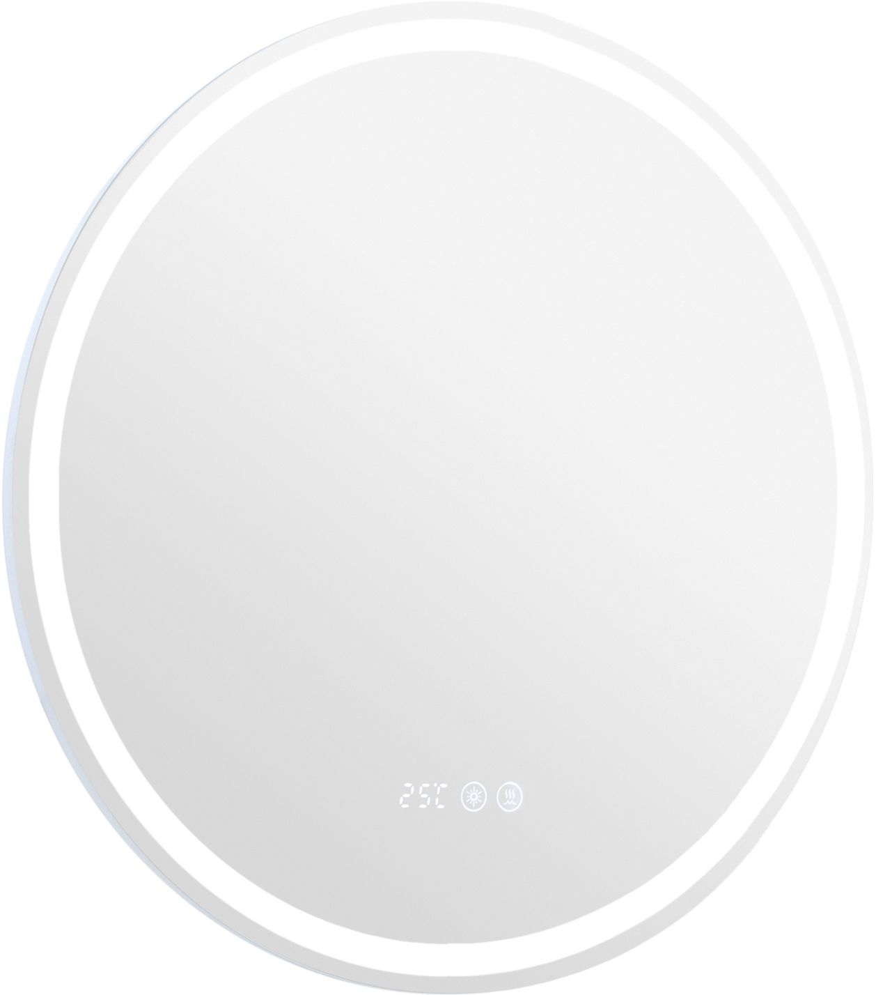 Зеркало с подсветкой Aquanet Оптима 60 см 304265 белое, цвет белый - фото 2