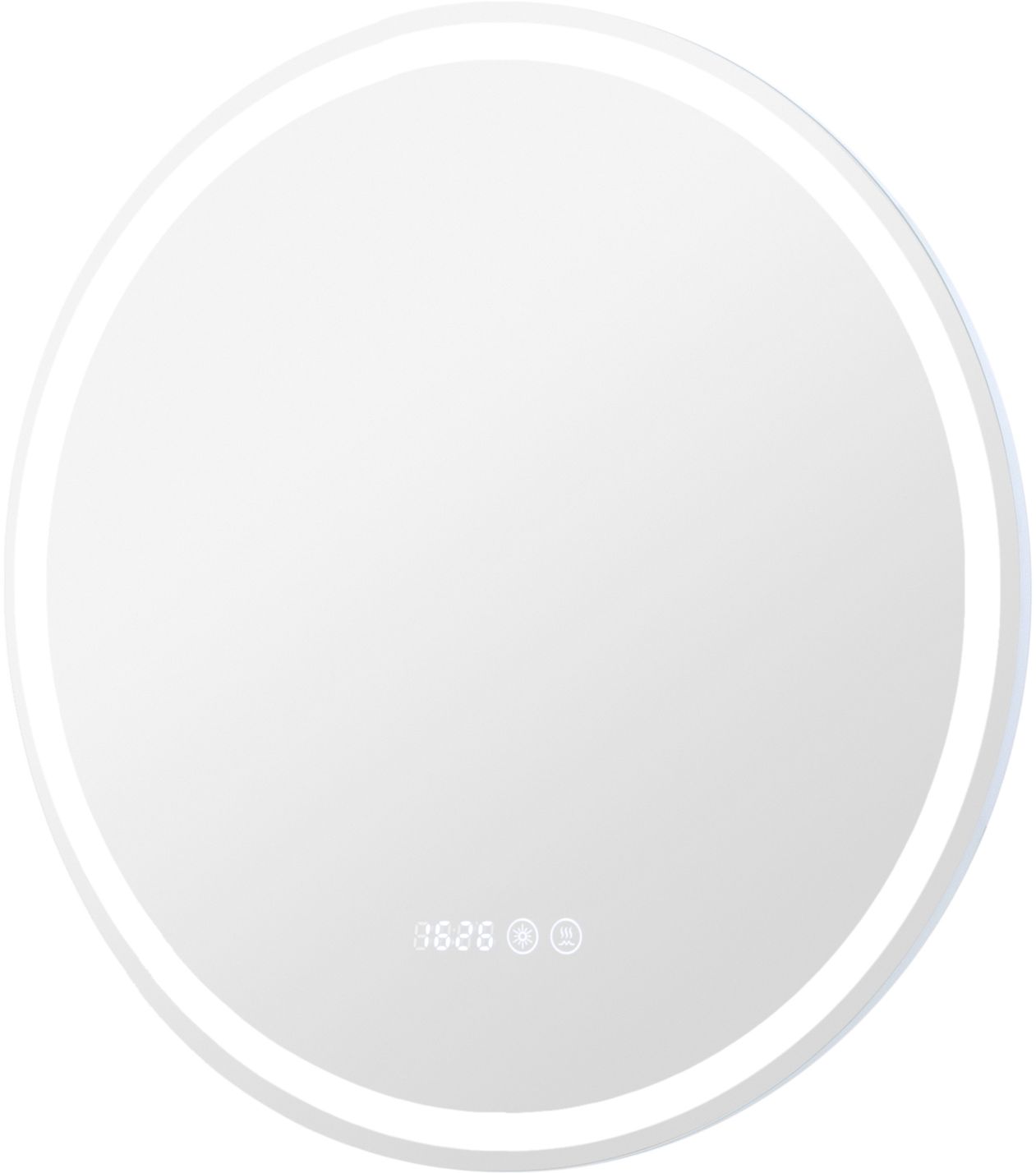 Зеркало с подсветкой Aquanet Оптима 60 см 304265 белое, цвет белый - фото 5