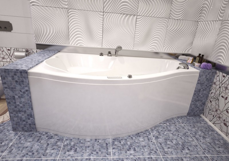 Акриловая ванна Aquanet Palma 170x100 L, размер 170x100, цвет белый 204022 - фото 3