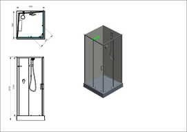    Aquanet Passion EVO S Black 90x90 282009  ,  