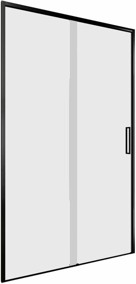 Душевая дверь Aquanet Pleasure Evo 110 см AE65-N110-BT стекло прозрачное, профиль черный