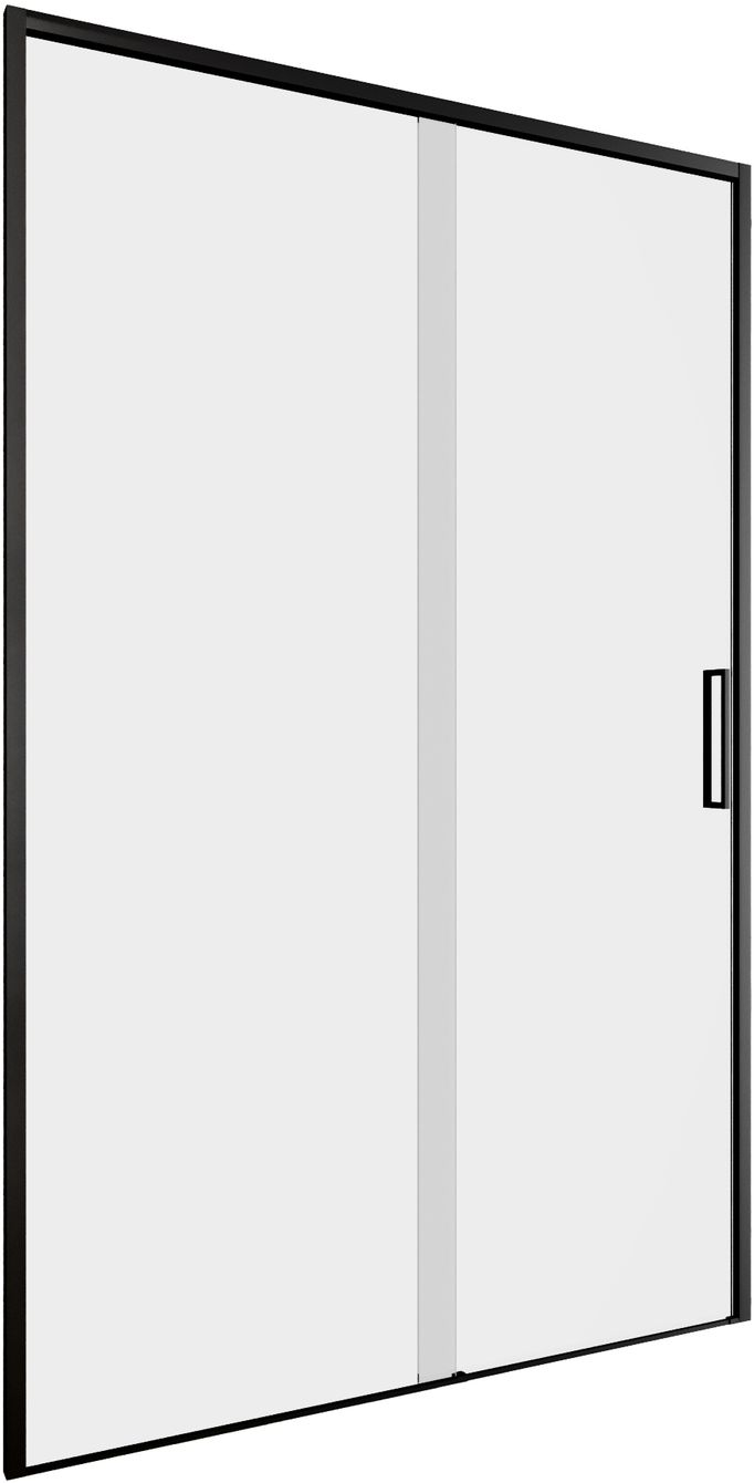 Душевая дверь Aquanet Pleasure Evo 120 см AE65-N120-BT стекло прозрачное, профиль черный