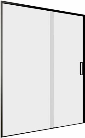 Душевая дверь Aquanet Pleasure Evo 140 см AE65-N140-BT стекло прозрачное, профиль черный
