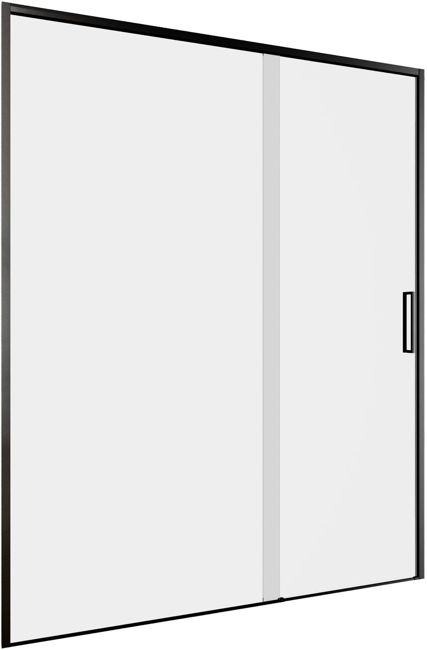 Душевая дверь Aquanet Pleasure Evo 150 см AE65-N150-BT стекло прозрачное, профиль черный
