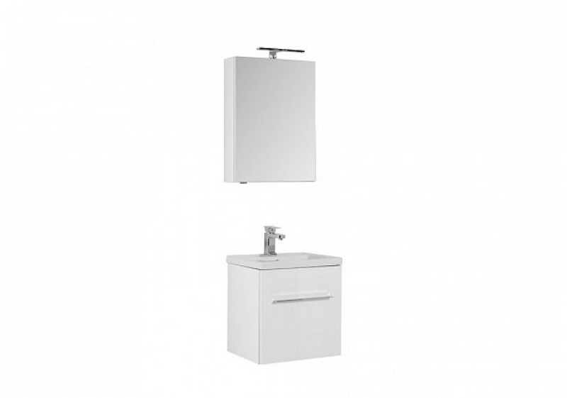 Мебель для ванной Aquanet Порто 50 см подвесная с ящиками, белая, цвет белый 00196675 - фото 2