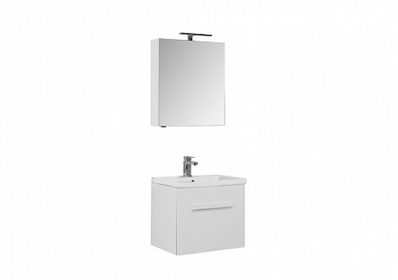 Мебель для ванной Aquanet Порто 60 см подвесная с ящиками, белая, цвет белый 00196676 - фото 3
