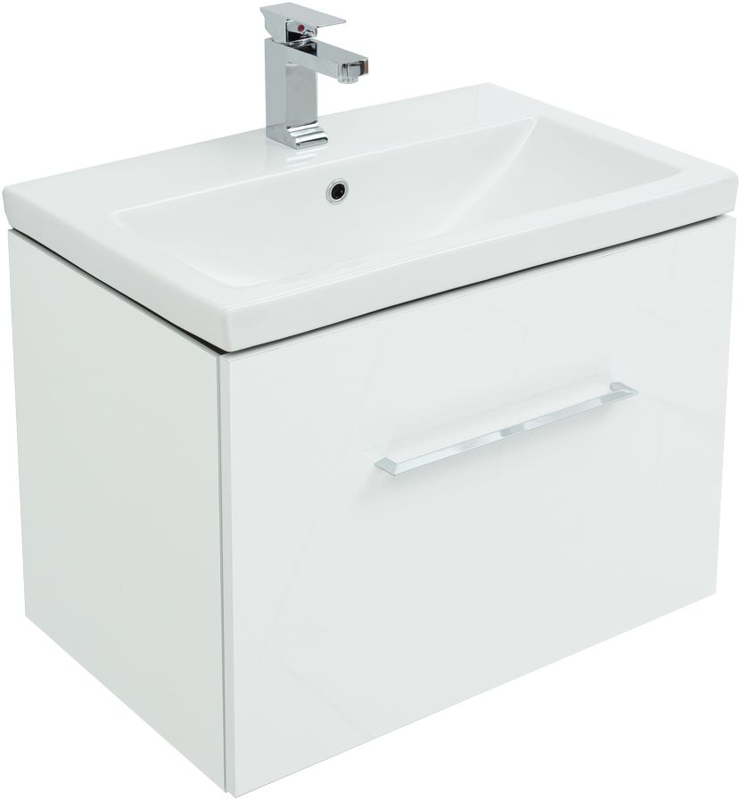 Мебель для ванной Aquanet Порто 70 см белый, цвет хром 241747 - фото 2