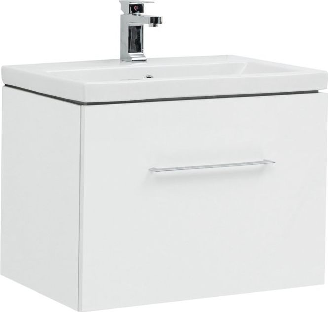 Мебель для ванной Aquanet Порто 70 см белый, цвет хром 241747 - фото 5