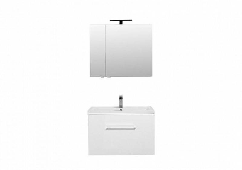 Мебель для ванной Aquanet Порто 80 см подвесная с ящиками, белая, цвет белый 00196677 - фото 3