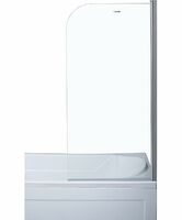 Шторка для ванны Aquanet 75х150 SG-750 стекло прозрачное, профиль хром