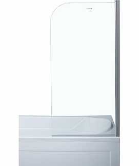 Шторка для ванны Aquanet 75х150 SG-750 стекло прозрачное, профиль хром