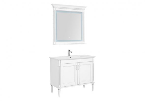 Мебель для ванной Aquanet Селена 105 белый/серебро (2 дверцы), цвет хром