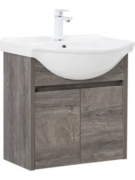 Гарнитур для ванной комнаты Aquanet Сидней 60 см дуб рошелье, подвесная