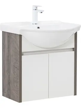 Гарнитур для ванной комнаты Aquanet Сидней 60 см дуб рошелье, подвесная