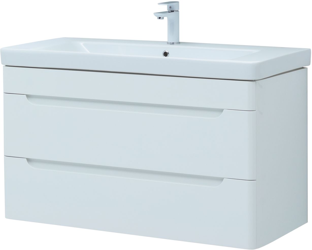 Мебель для ванной Aquanet София 105 см белый глянец (2 ящика), цвет белая глянцевая 274116 София 105 см белый глянец (2 ящика) - фото 3