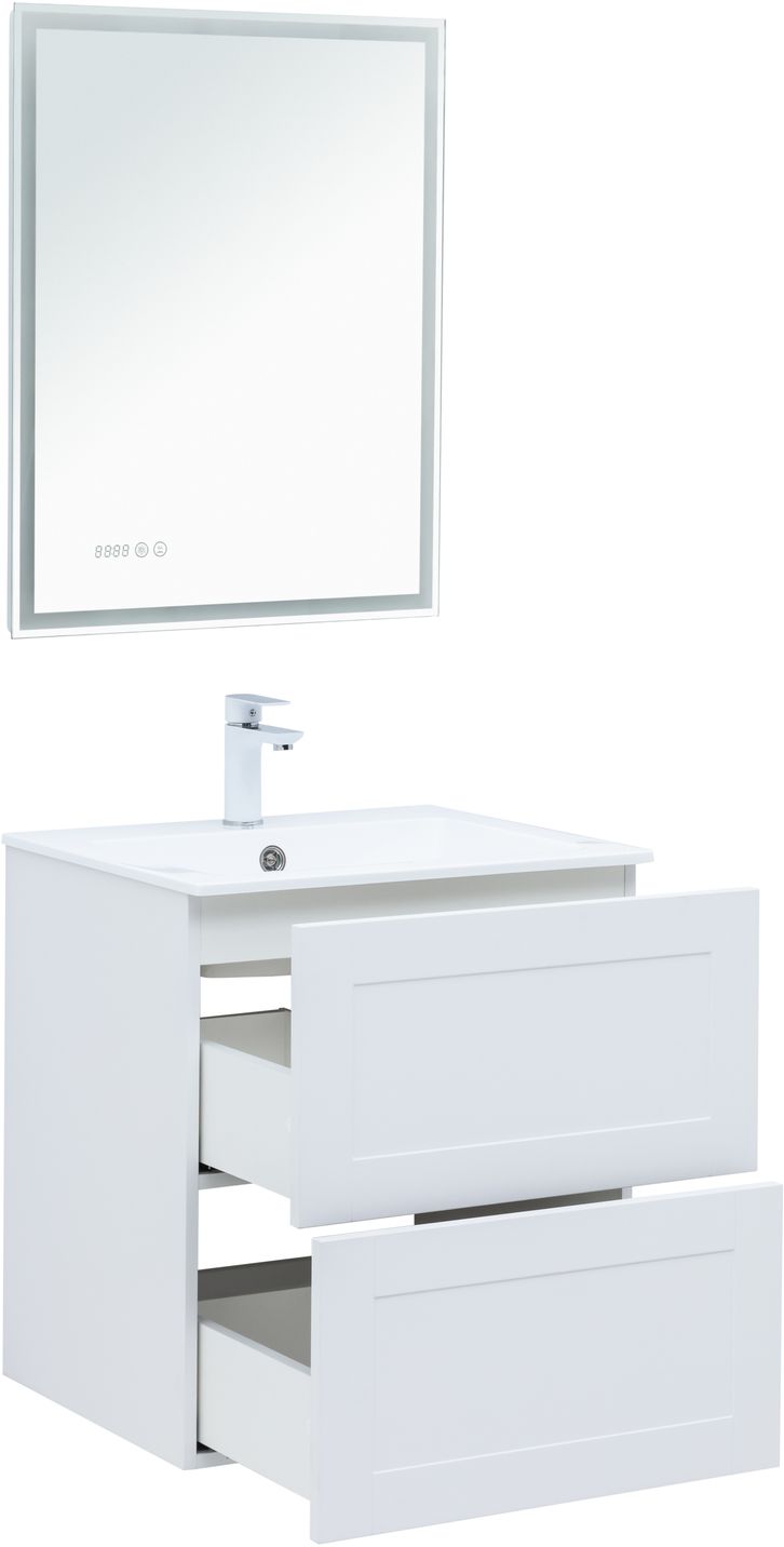 Мебель для ванной Aquanet Терра 60 см белый матовый, цвет белая матовая 313232 - фото 4
