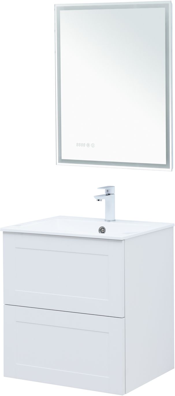 Мебель для ванной Aquanet Терра 60 см белый матовый, цвет белая матовая 313232 - фото 7