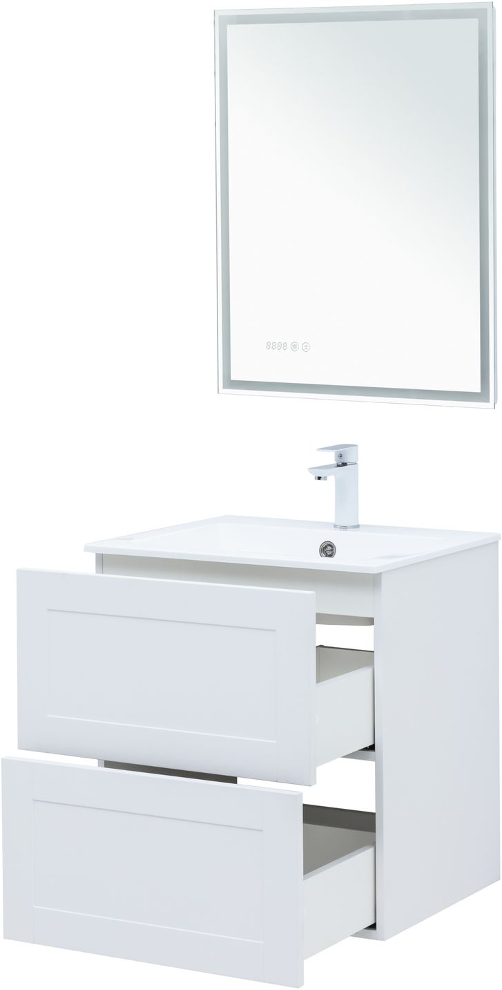Мебель для ванной Aquanet Терра 60 см белый матовый, цвет белая матовая 313232 - фото 11