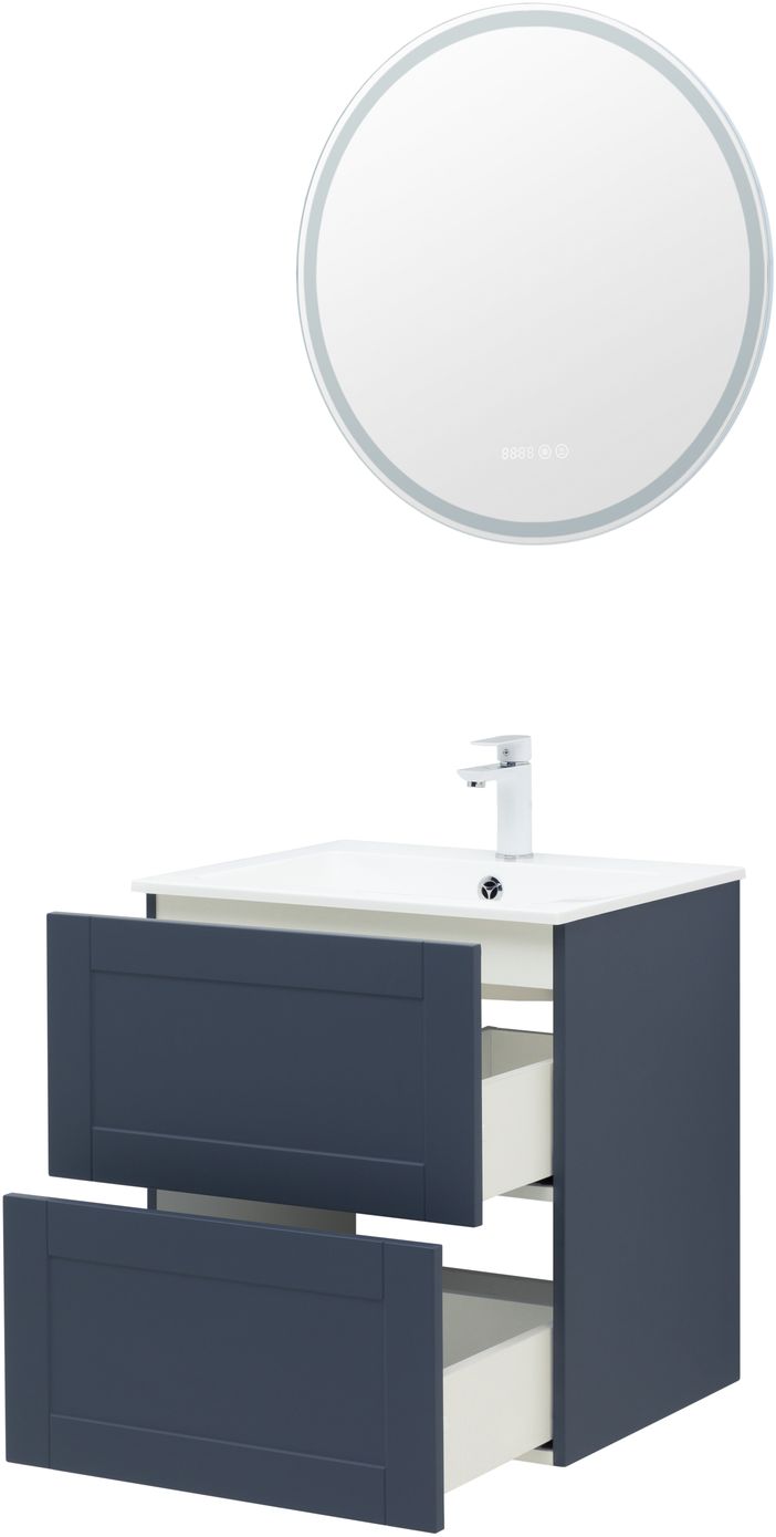 Мебель для ванной Aquanet Терра 60 см маренго, цвет синий 313243 - фото 5