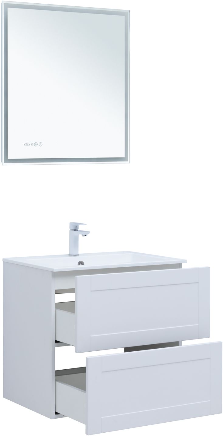 Мебель для ванной Aquanet Терра 70 см белый матовый, цвет белая матовая 313233 - фото 5