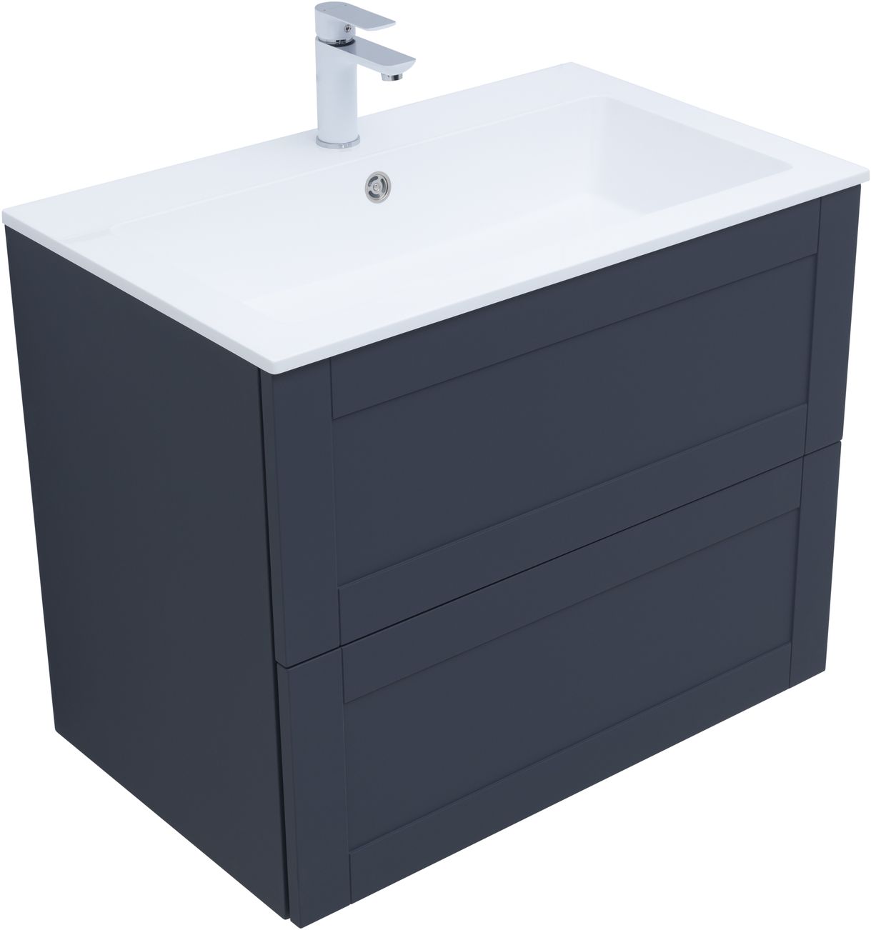 Мебель для ванной Aquanet Терра 80 см маренго, цвет синий 313245 - фото 15