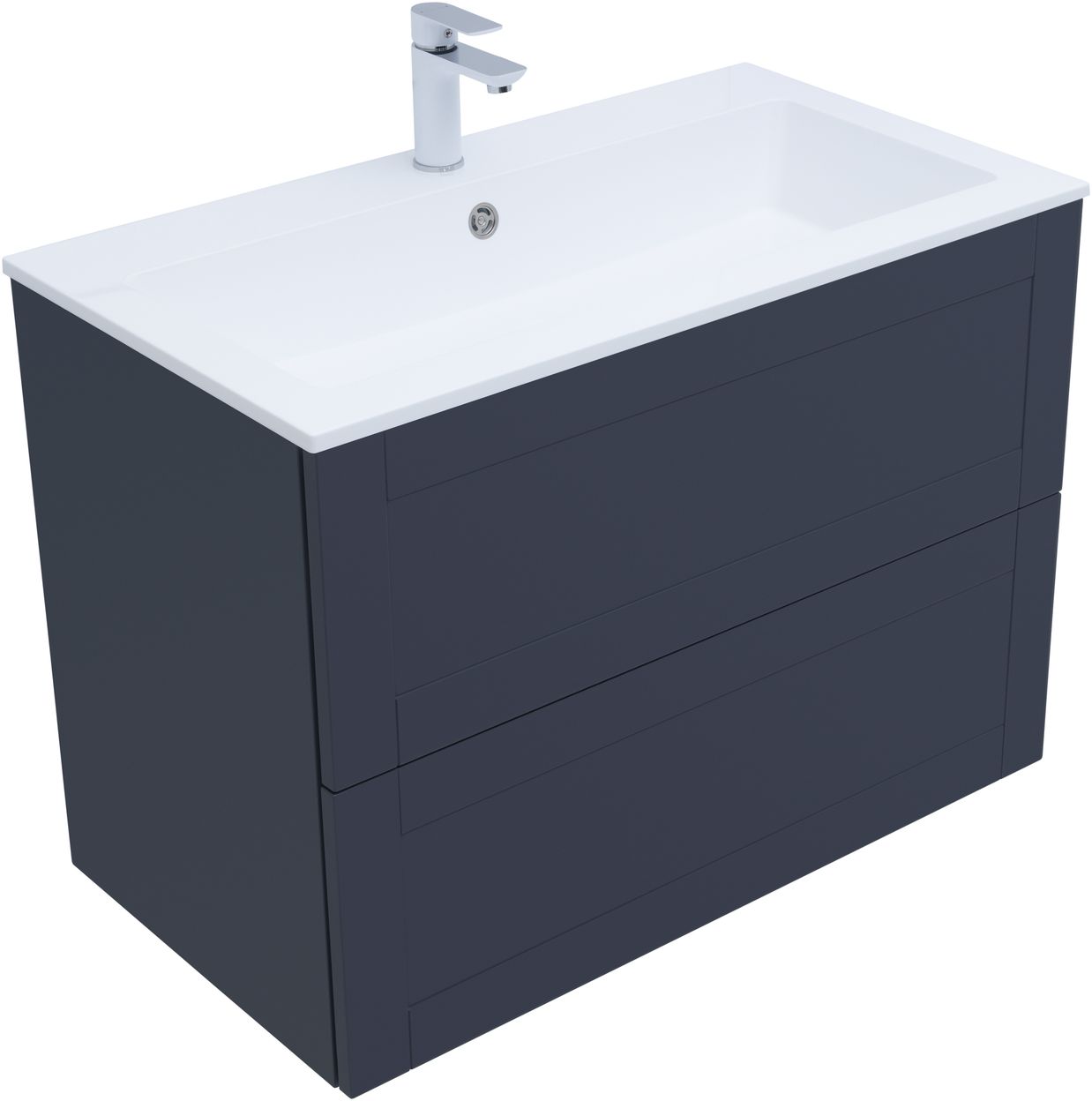 Мебель для ванной Aquanet Терра 90 см маренго, цвет синий 313246 - фото 9