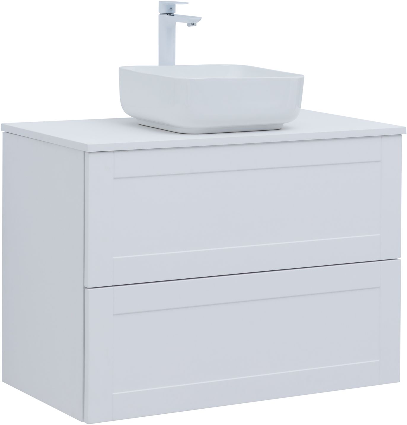Мебель для ванной Aquanet Терра 90 см белый матовый, цвет белая матовая 313235 - фото 11