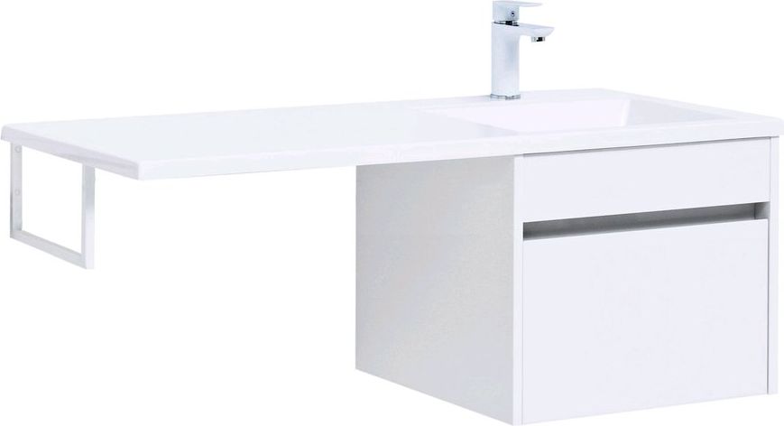 Мебель для ванной Aquanet Токио 110 см R подвесная 1 ящик, белая, цвет белый 236915 - фото 2