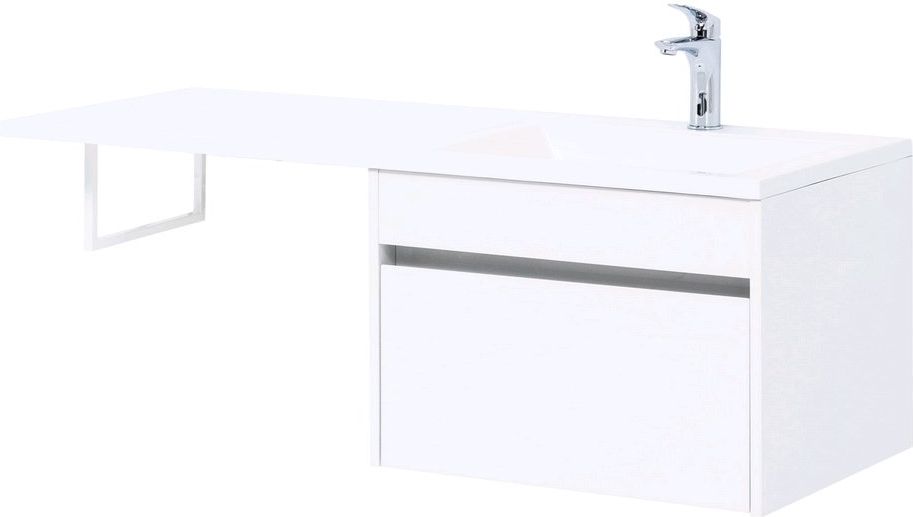 Мебель для ванной Aquanet Токио 120 см R подвесная 1 ящик, белая, цвет белый 236916 - фото 10