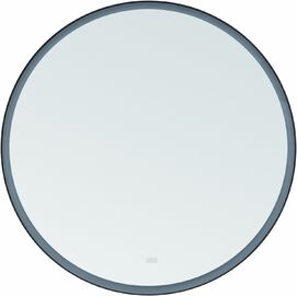 Зеркало с подсветкой Aquanet Тренд 90 см 316646 черное, с подогревом