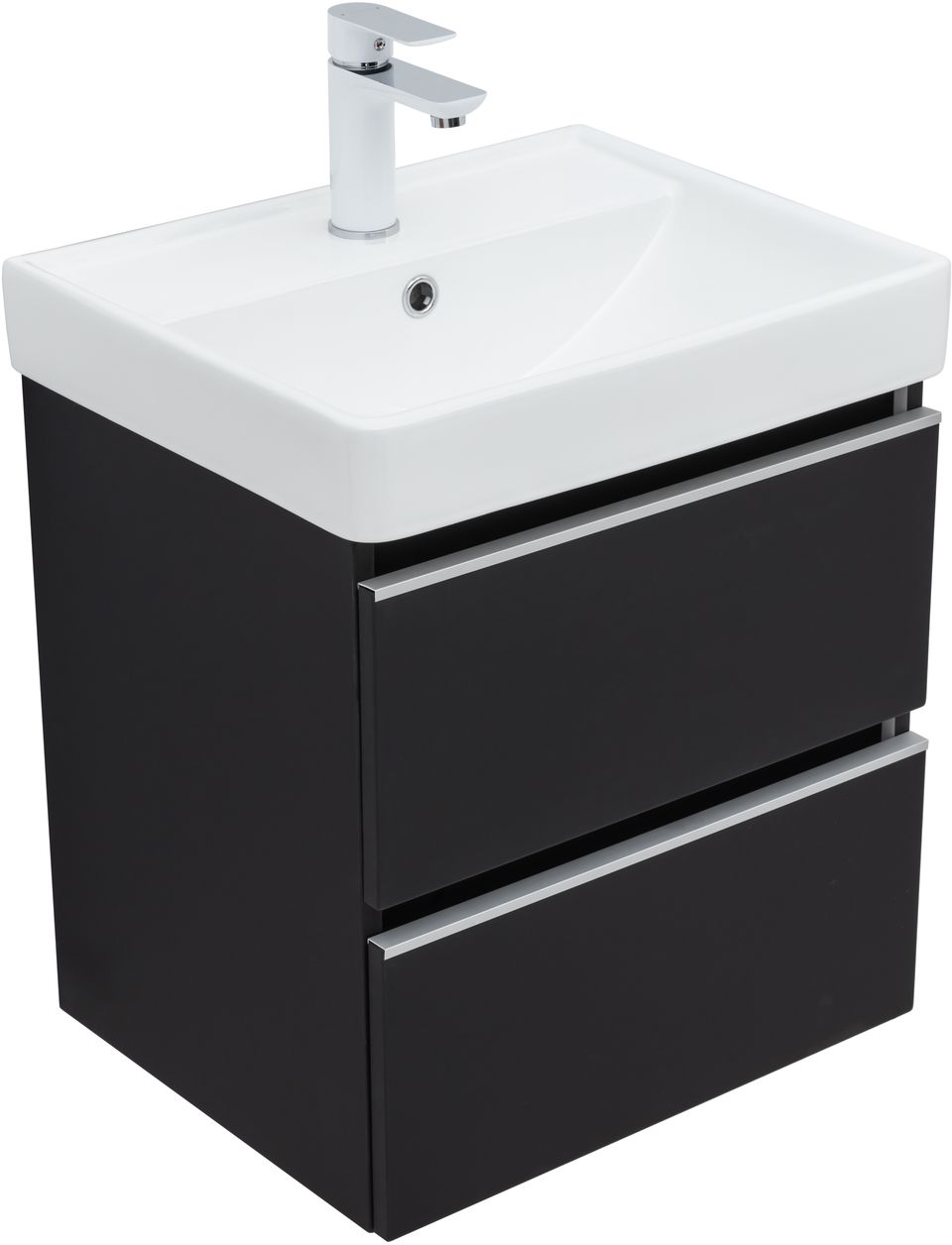 Мебель для ванной Aquanet Вега 50 см черный, цвет белый 329594 - фото 10