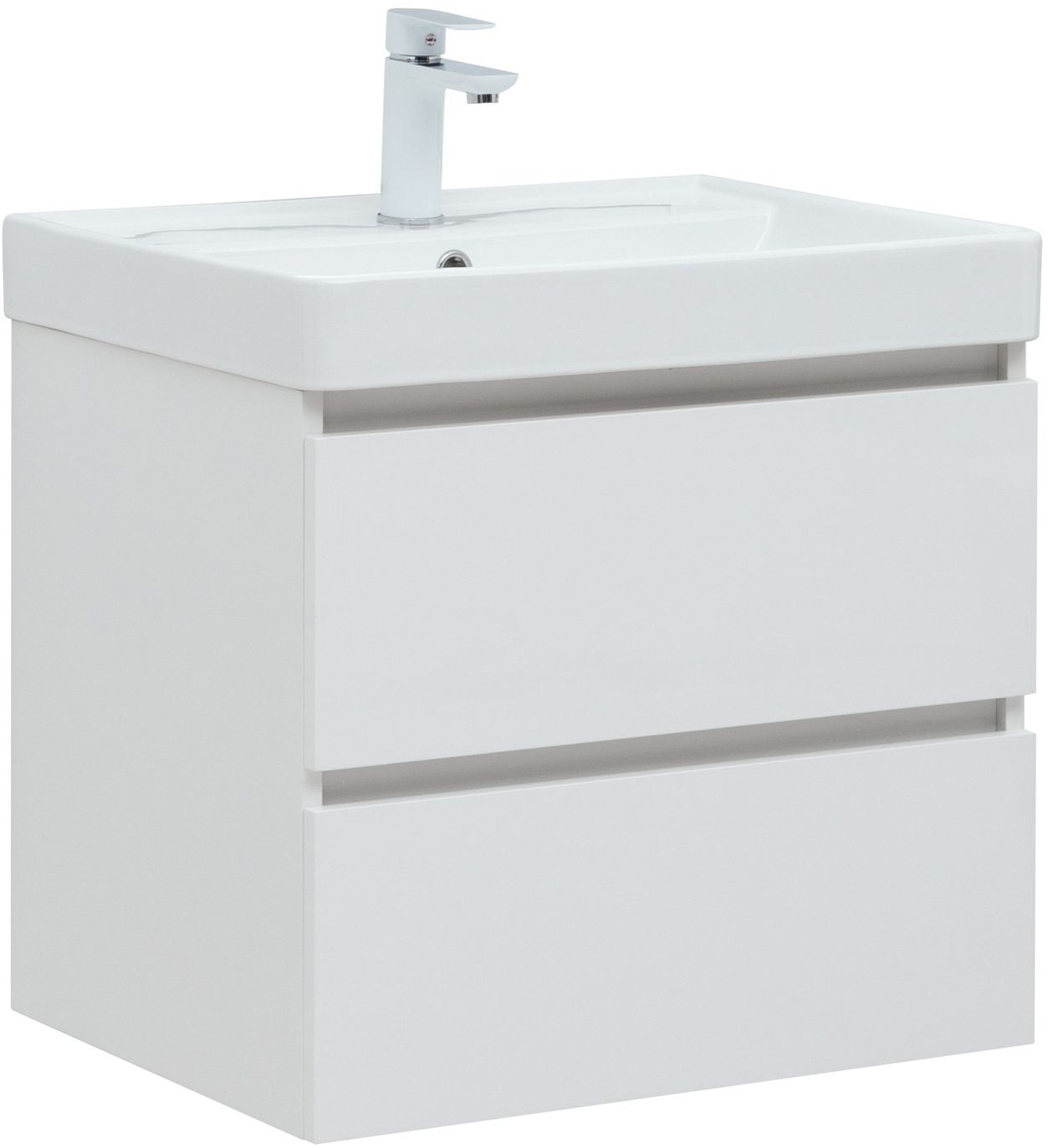 Мебель для ванной Aquanet Вега 60 см (2 ящика), цвет белый 308318 Вега 60 см (2 ящика) - фото 5