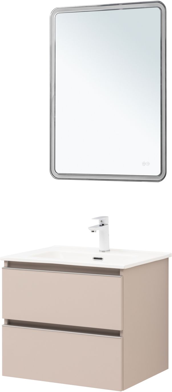 Мебель для ванной Aquanet Вега 60 см бежевый, цвет белый 329583 - фото 4