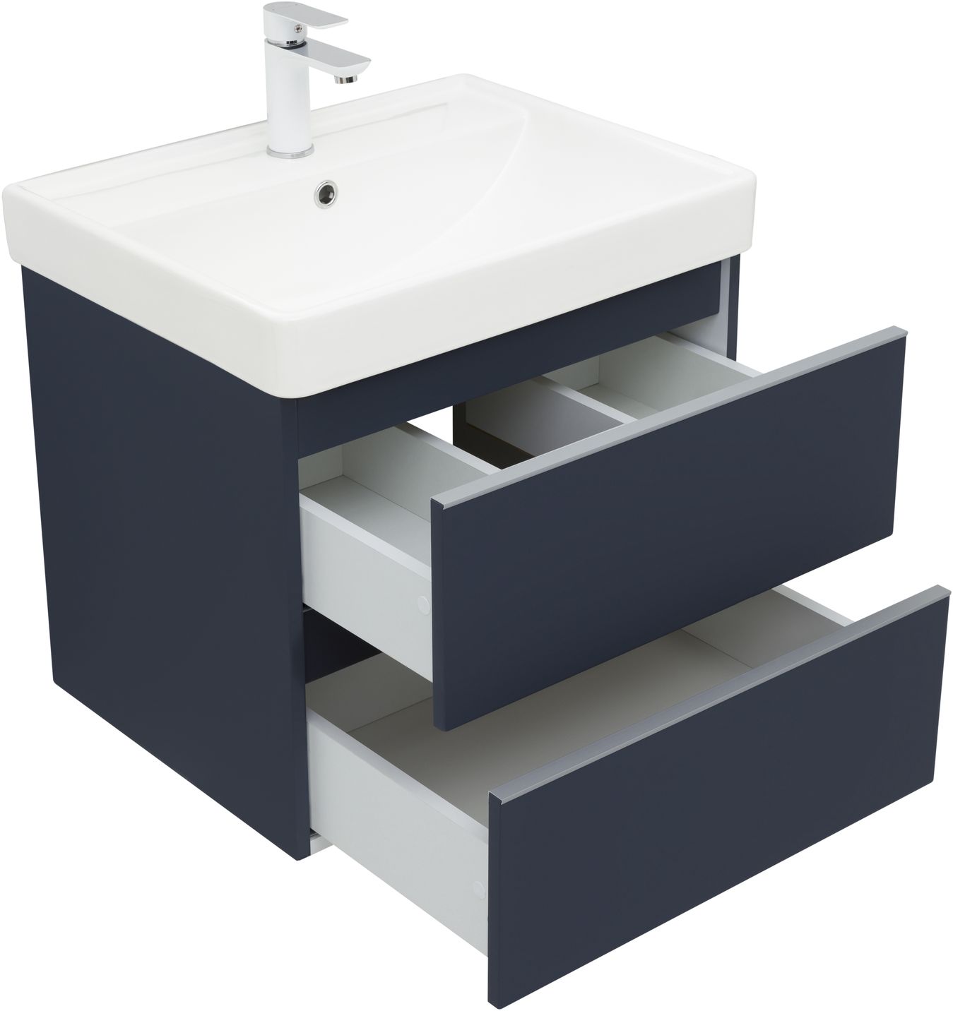Мебель для ванной Aquanet Вега 60 см маренго, цвет синий 329589 - фото 5
