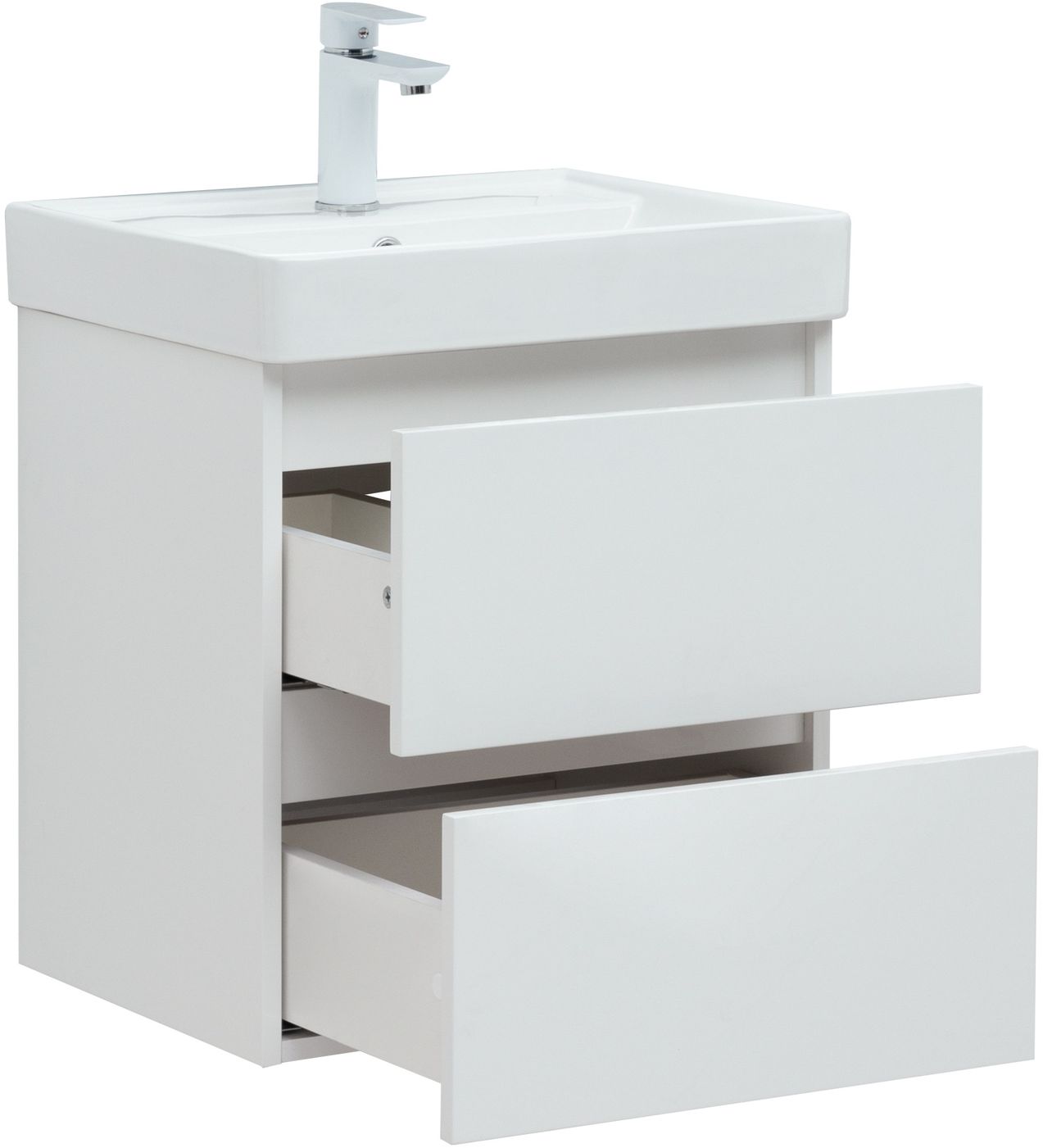 Мебель для ванной Aquanet Вега 70 см белая (2 ящика), цвет белый 308333 Вега 70 см белая (2 ящика) - фото 3