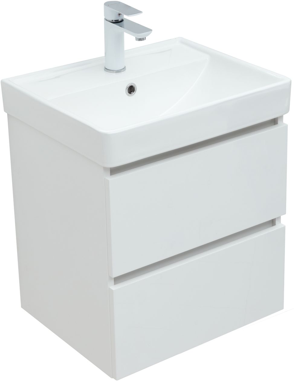 Мебель для ванной Aquanet Вега 70 см белая (2 ящика), цвет белый 308333 Вега 70 см белая (2 ящика) - фото 5