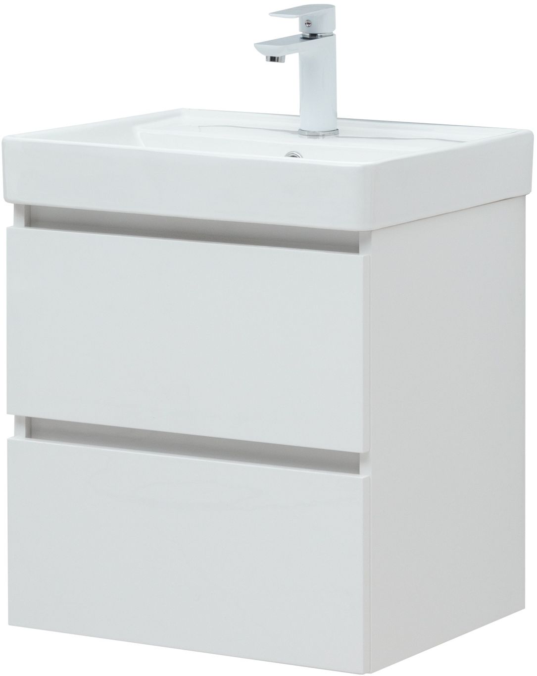 Мебель для ванной Aquanet Вега 70 см белая (2 ящика), цвет белый 308333 Вега 70 см белая (2 ящика) - фото 6