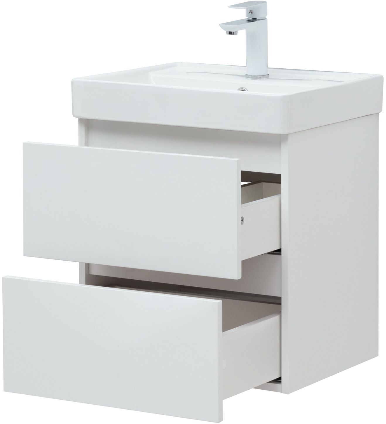 Мебель для ванной Aquanet Вега 70 см белая (2 ящика), цвет белый 308333 Вега 70 см белая (2 ящика) - фото 7