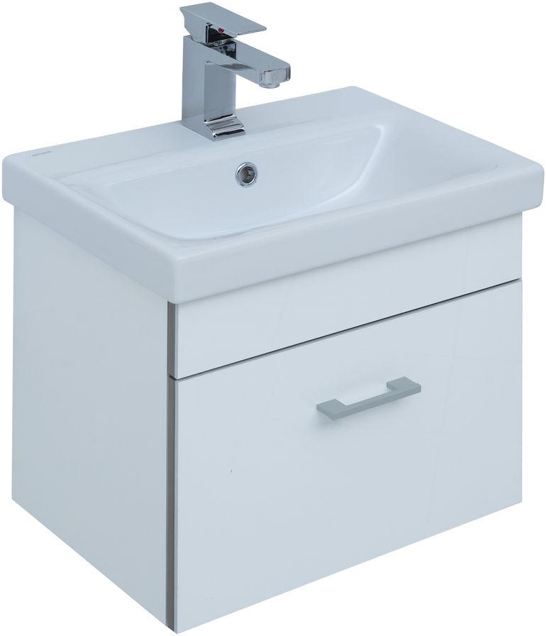 Мебель для ванной Aquanet Верона 50 см (Moduo Slim) белый, цвет хром 246951 Верона 50 см (Moduo Slim) белый - фото 13
