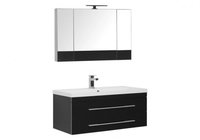 Мебель для ванной Aquanet Верона NEW 100 черный (подвесной 2 ящика)