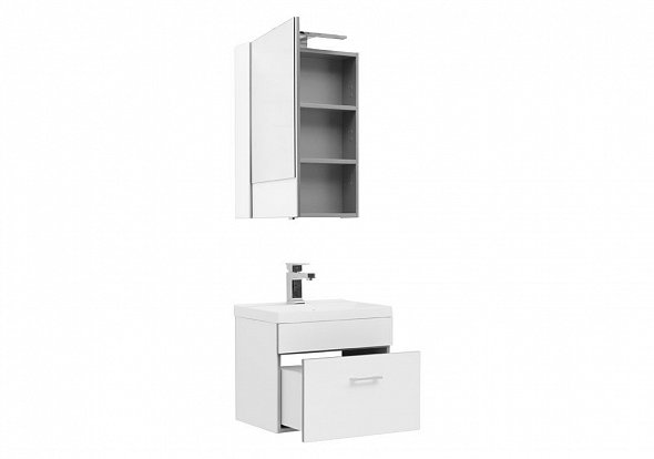 Мебель для ванной Aquanet Верона NEW 50 см подвесной 1 ящик, белая, цвет белый 00231053 - фото 2