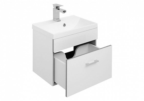 Мебель для ванной Aquanet Верона NEW 50 см подвесной 1 ящик, белая, цвет белый 00231053 - фото 4