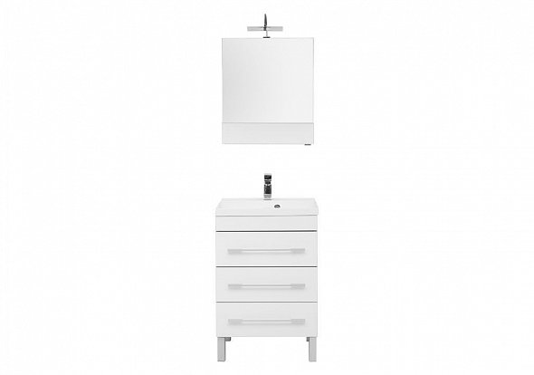 Мебель для ванной Aquanet Верона NEW 58 см напольная 3 ящика, белая, цвет белый 00230310 - фото 3