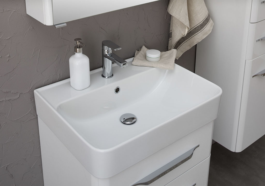 Мебель для ванной Aquanet Виченца 60 см подвесная 2 ящика, белая, цвет белый 00199301 - фото 3